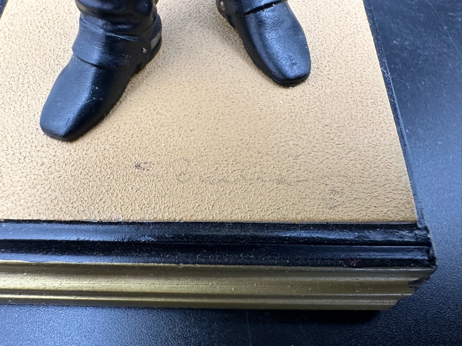 Rare Signed Georges Fouille Napoleon The 1st Hand Painted Metal Tin Lead Miniature Military Figurine Toy Soldier 3W X 3D X 7H [Photo 8]