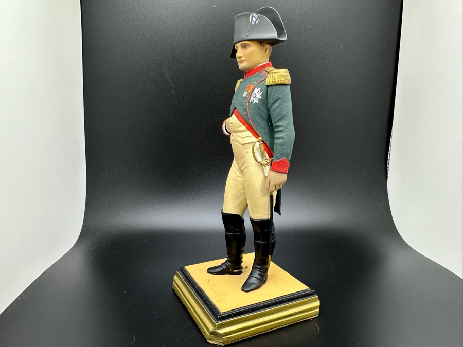 Rare Signed Georges Fouille Napoleon The 1st Hand Painted Metal Tin Lead Miniature Military Figurine Toy Soldier 3W X 3D X 7H [Photo 15]