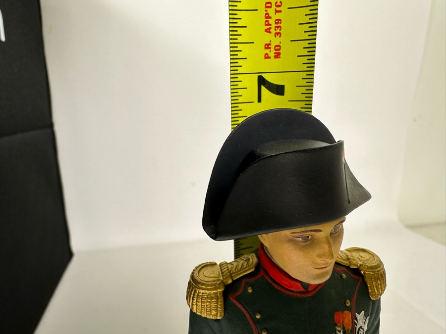 Rare Signed Georges Fouille Napoleon The 1st Hand Painted Metal Tin Lead Miniature Military Figurine Toy Soldier 3W X 3D X 7H [Photo 12]