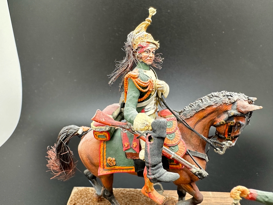 Hand Painted Historex Plastic Miniature Military Figurine Toy Soldier On Horse By Dr. David D. Michaels 4W X 3D X 4H [Photo 7]