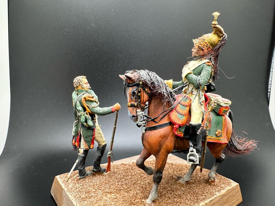 Hand Painted Historex Plastic Miniature Military Figurine Toy Soldier On Horse By Dr. David D. Michaels 4W X 3D X 4H [Photo 9]