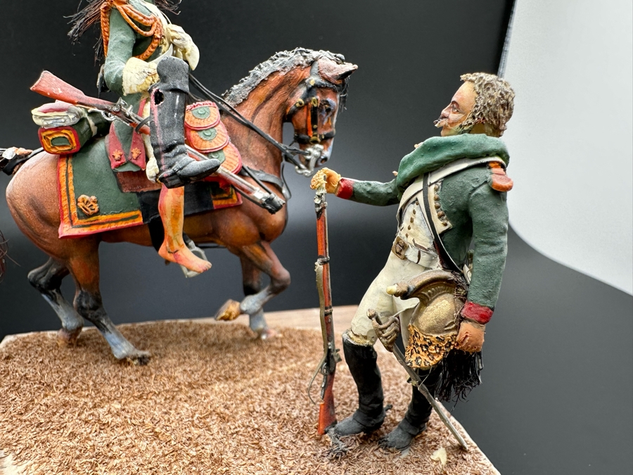 Hand Painted Historex Plastic Miniature Military Figurine Toy Soldier On Horse By Dr. David D. Michaels 4W X 3D X 4H [Photo 6]