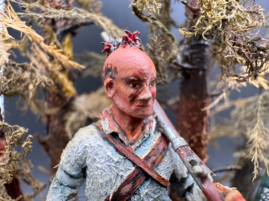 Hand Painted Metal Tin Miniature Military Figurines Toy Soldiers By Dr. David D. Michaels With Wooden Stand And Acrylic Cover 5W X 8H [Photo 7]