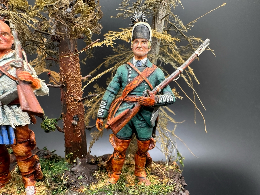 Hand Painted Metal Tin Miniature Military Figurines Toy Soldiers By Dr. David D. Michaels With Wooden Stand And Acrylic Cover 5W X 8H [Photo 9]