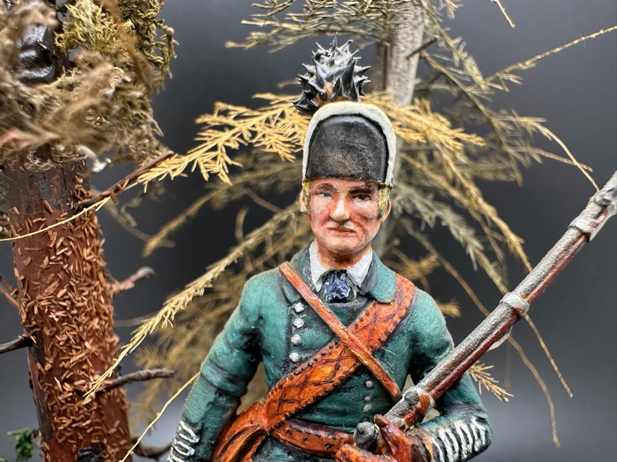 Hand Painted Metal Tin Miniature Military Figurines Toy Soldiers By Dr. David D. Michaels With Wooden Stand And Acrylic Cover 5W X 8H [Photo 10]