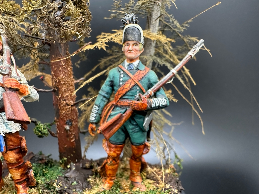 Hand Painted Metal Tin Miniature Military Figurines Toy Soldiers By Dr. David D. Michaels With Wooden Stand And Acrylic Cover 5W X 8H [Photo 8]