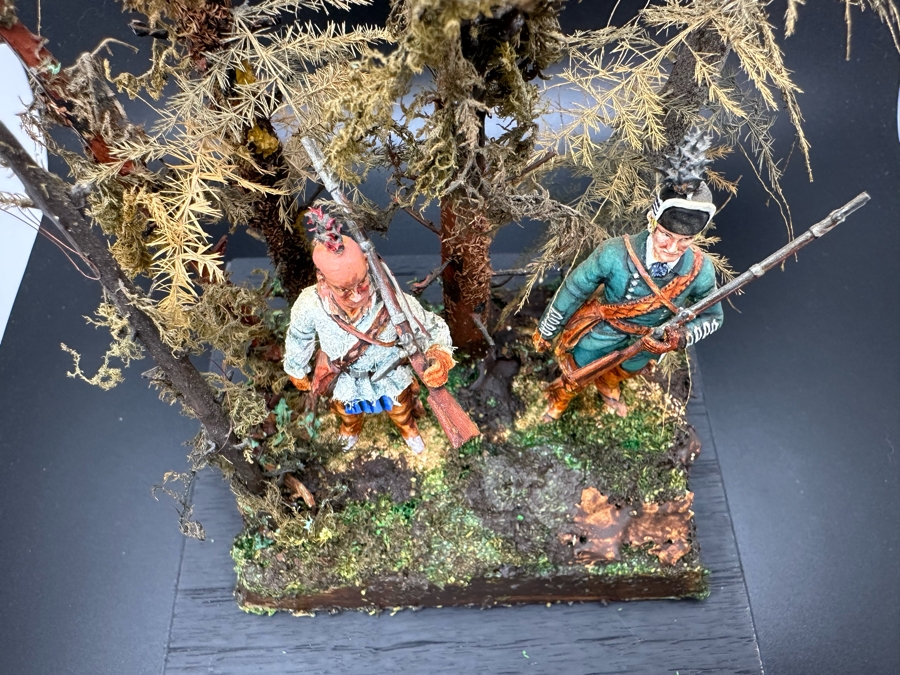 Hand Painted Metal Tin Miniature Military Figurines Toy Soldiers By Dr. David D. Michaels With Wooden Stand And Acrylic Cover 5W X 8H [Photo 14]