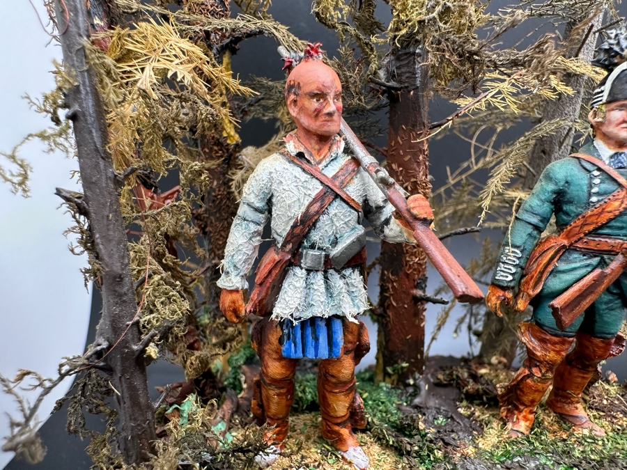 Hand Painted Metal Tin Miniature Military Figurines Toy Soldiers By Dr. David D. Michaels With Wooden Stand And Acrylic Cover 5W X 8H [Photo 4]