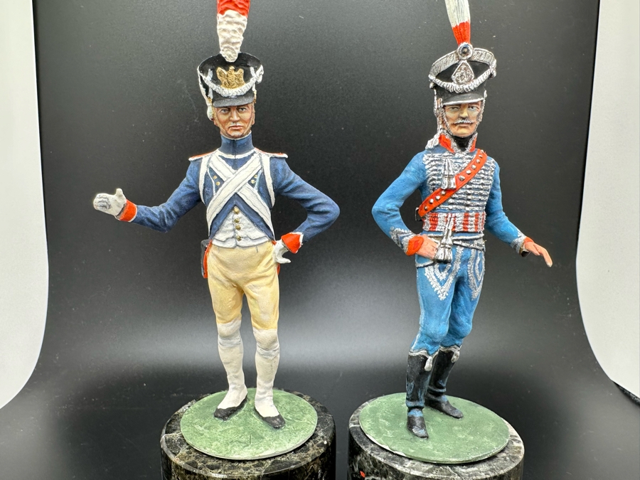 Hand Painted Metal Tin Miniature Military Figurines Toy Soldiers By Dr. David D. Michaels 4.5H [Photo 3]