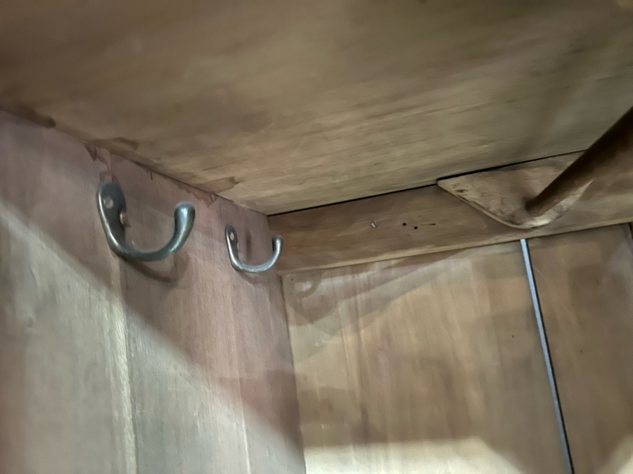 Antique Carved Wooden Armoire Cabinet 51W X 20D X 79H (NOTE: PICK UP IN NEWPORT BEACH BY APPOINTMENT) [Photo 10]