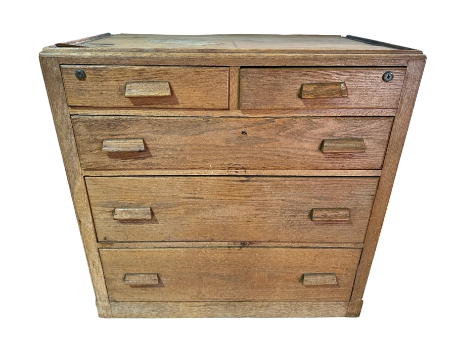 Antique Salvaged Chest Of Drawers From The USS Josiah Bartlett World War II Merchant Ship 36W X 22D X 35H (NOTE: PICK UP IN NEWPORT BEACH BY APPOINTMENT) [Photo 1]