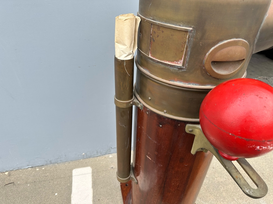 Vintage 1942 WWII Navy Ship Compensating Binnacle Type MBF By The Lionel Corporation New York NY Serial No. 12019 33W X 51H [Photo 17]