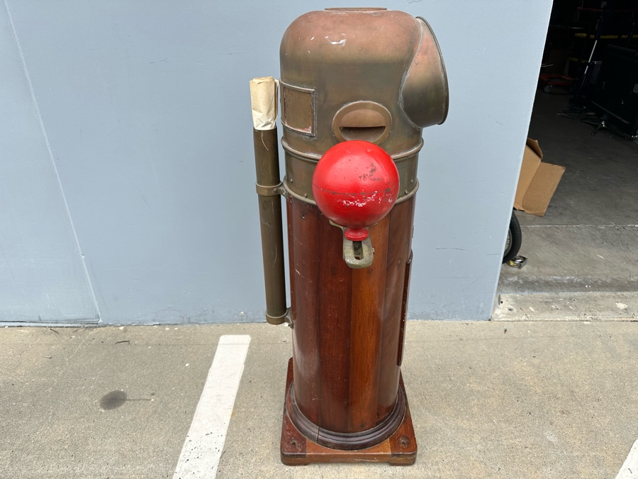 Vintage 1942 WWII Navy Ship Compensating Binnacle Type MBF By The Lionel Corporation New York NY Serial No. 12019 33W X 51H [Photo 16]