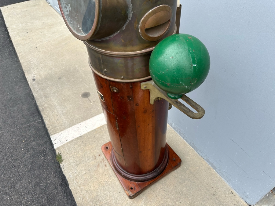 Vintage 1942 WWII Navy Ship Compensating Binnacle Type MBF By The Lionel Corporation New York NY Serial No. 12019 33W X 51H [Photo 10]