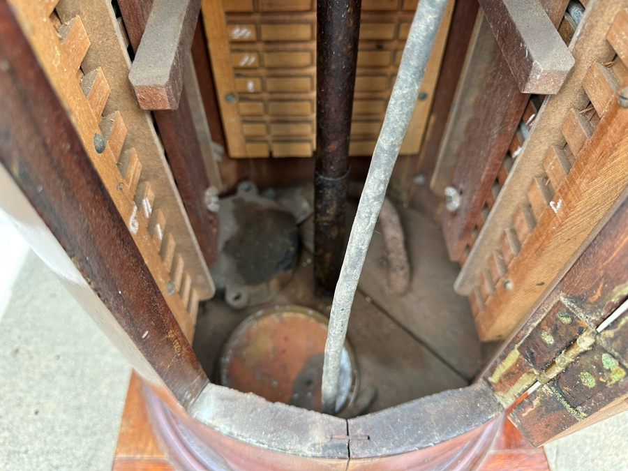 Vintage 1942 WWII Navy Ship Compensating Binnacle Type MBF By The Lionel Corporation New York NY Serial No. 12019 33W X 51H [Photo 13]