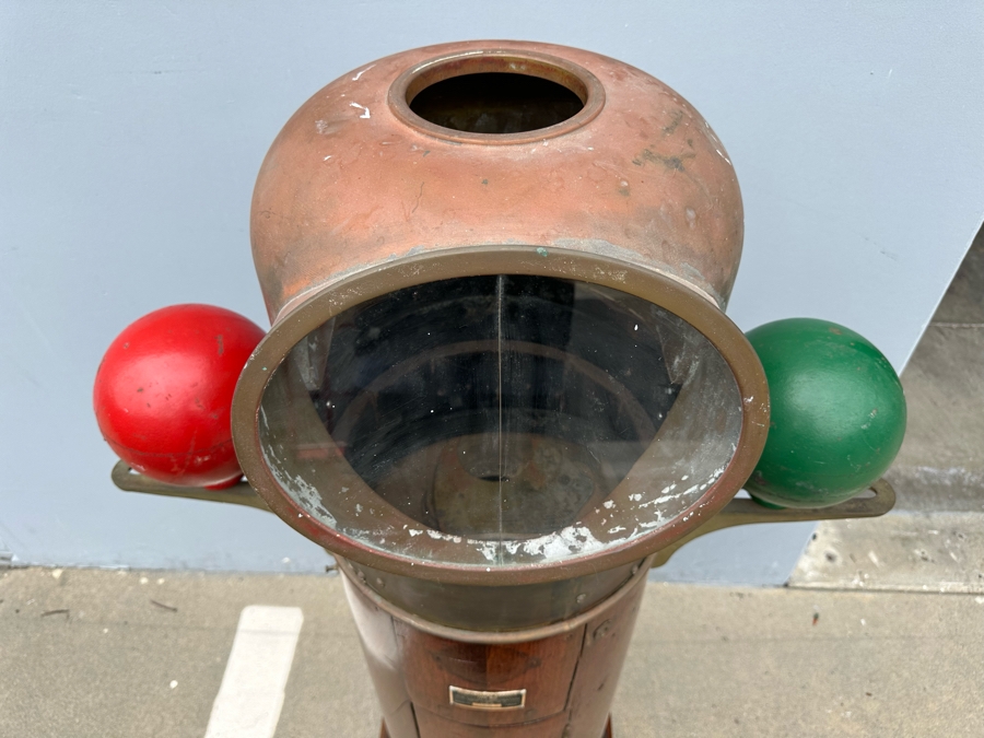 Vintage 1942 WWII Navy Ship Compensating Binnacle Type MBF By The Lionel Corporation New York NY Serial No. 12019 33W X 51H [Photo 7]