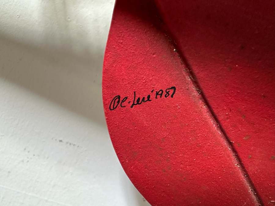 Vintage 1987 Curtis Jere Signed Metal Sailing Ship Boat Wall Sculpture 34W X 6D X 45H	 [Photo 8]