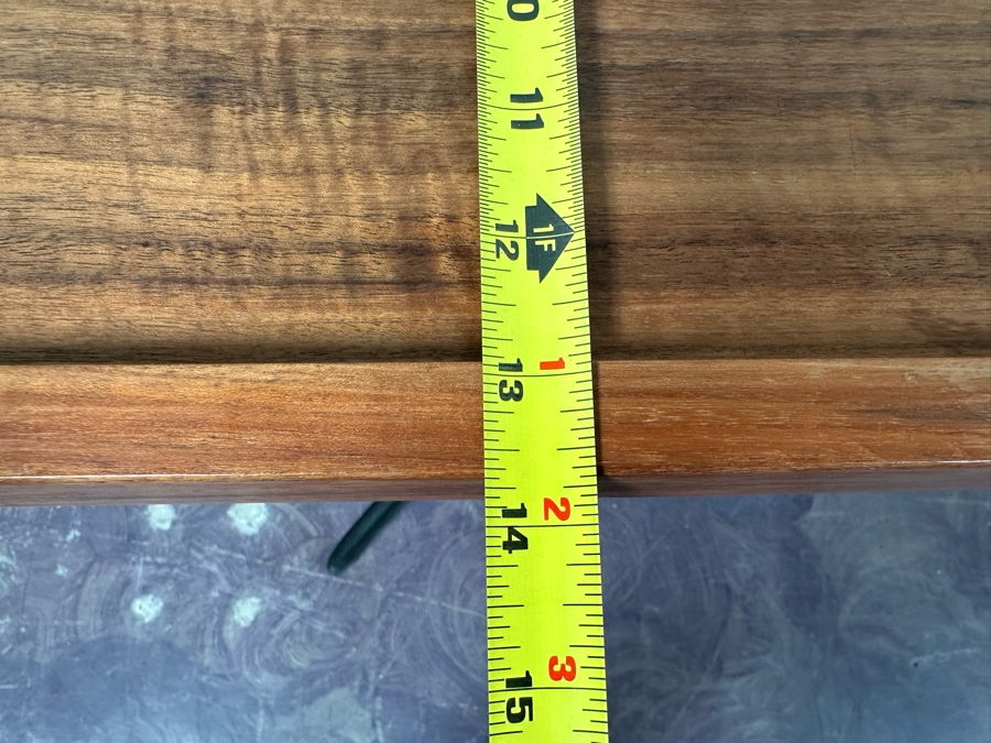 Vintage Eye Doctors Optometrist's Adjustable Table Walnut Wood Top With Heavy Cast Iron Base On Casters By Haag-Streit Liebefeld-Bern Made In Switzerland 22W X 14D X 29H [Photo 18]