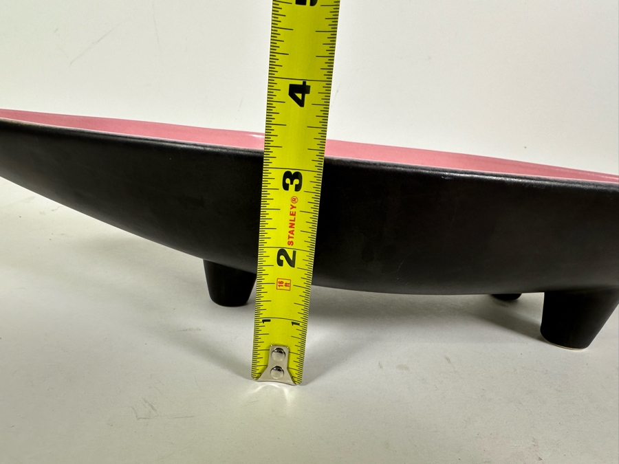 Vintage Mid-Century Royal Haeger Footed Ceramic Centerpiece Bowl 20W X 6.5D X 3H [Photo 9]