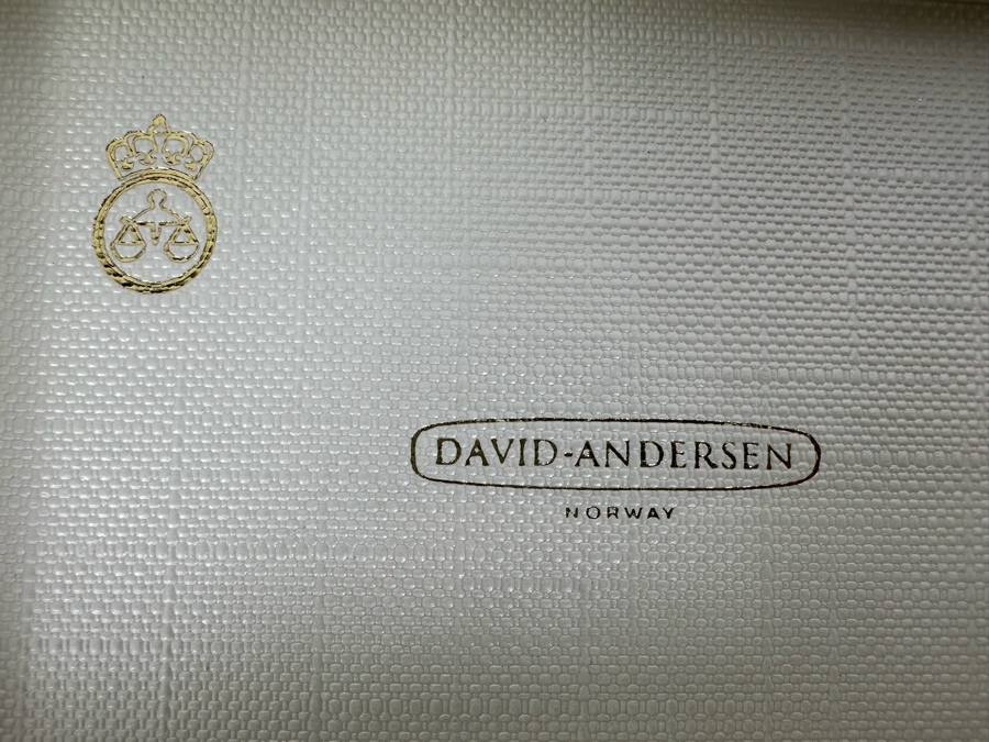 David-Andersen Norway Sterling Silver Enamel Spoons With Original Boxes 130.4g [Photo 9]