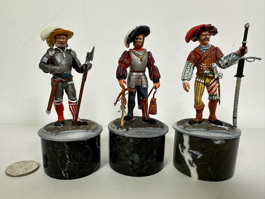 Hand Painted Metal Tin Miniature Military Figurines Toy Soldiers By Dr. David D. Michaels 3H	 [Photo 5]