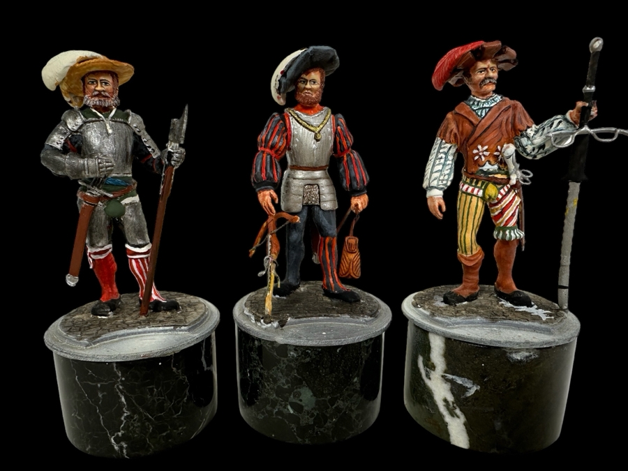 Hand Painted Metal Tin Miniature Military Figurines Toy Soldiers By Dr. David D. Michaels 3H	 [Photo 2]