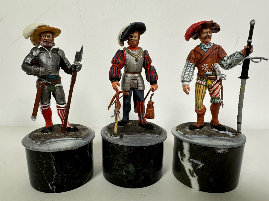 Hand Painted Metal Tin Miniature Military Figurines Toy Soldiers By Dr. David D. Michaels 3H	 [Photo 4]