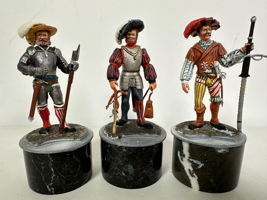 Hand Painted Metal Tin Miniature Military Figurines Toy Soldiers By Dr. David D. Michaels 3H	 [Photo 3]
