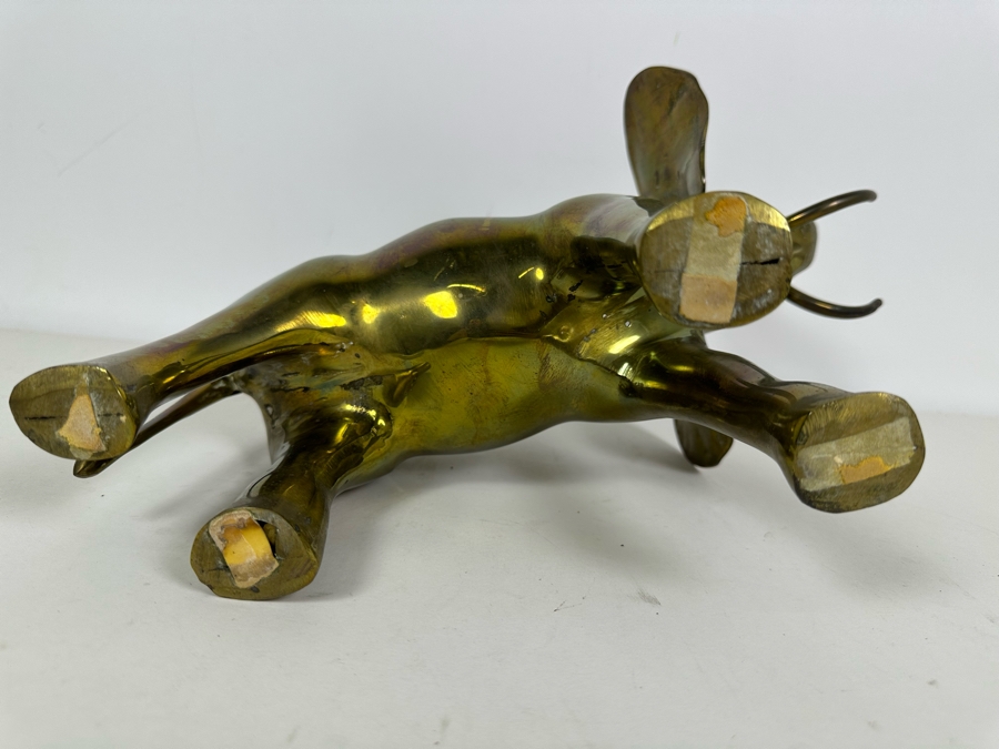Vintage Brass Elephant 13W X 13H [Photo 5]