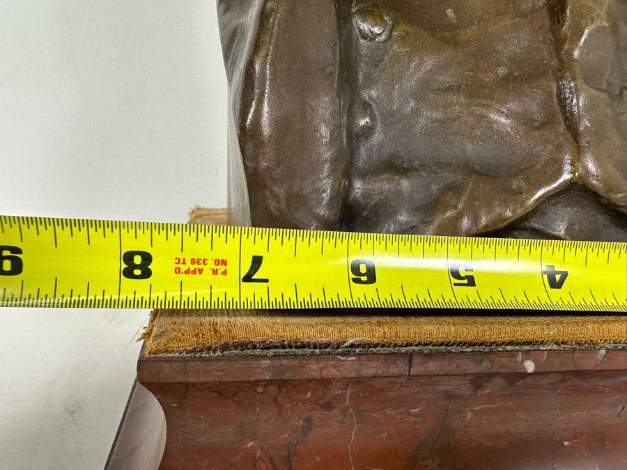 Hans Muller (1873-1937, Austrian/German) Signed Bronze Bust Of Napoleon Early 20th Century On Heavy Solid Marble Base Signed H. Muller Bronze Meaures 7W X 5D X 11H / Marble Base 10W X 8D X 3H [Photo 22]