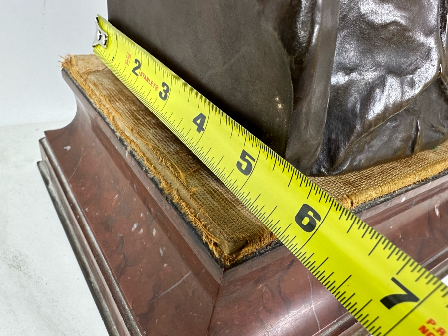 Hans Muller (1873-1937, Austrian/German) Signed Bronze Bust Of Napoleon Early 20th Century On Heavy Solid Marble Base Signed H. Muller Bronze Meaures 7W X 5D X 11H / Marble Base 10W X 8D X 3H [Photo 23]