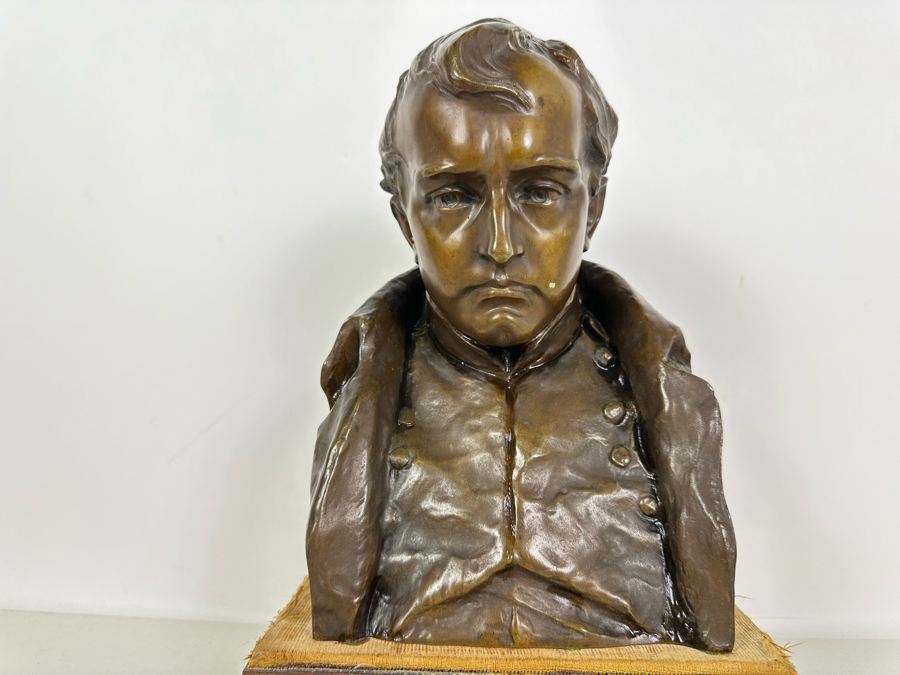 Hans Muller (1873-1937, Austrian/German) Signed Bronze Bust Of Napoleon Early 20th Century On Heavy Solid Marble Base Signed H. Muller Bronze Meaures 7W X 5D X 11H / Marble Base 10W X 8D X 3H [Photo 3]