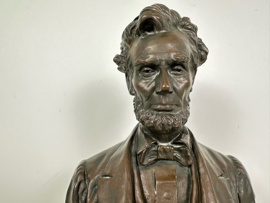 George E. Bissell (1839-1920, American) Abraham Lincoln Resin Bust ...