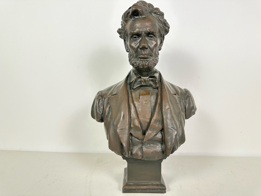 George E. Bissell (1839-1920, American) Abraham Lincoln Resin Bust ...