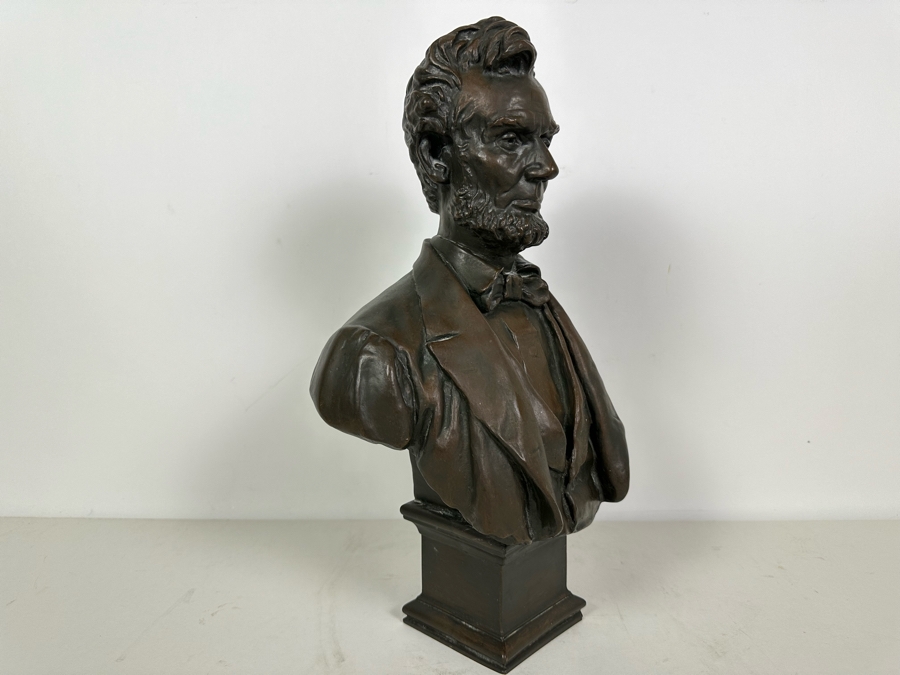 George E. Bissell (1839-1920, American) Abraham Lincoln Resin Bust ...