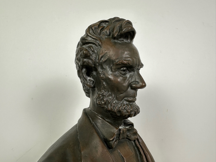 George E. Bissell (1839-1920, American) Abraham Lincoln Resin Bust ...