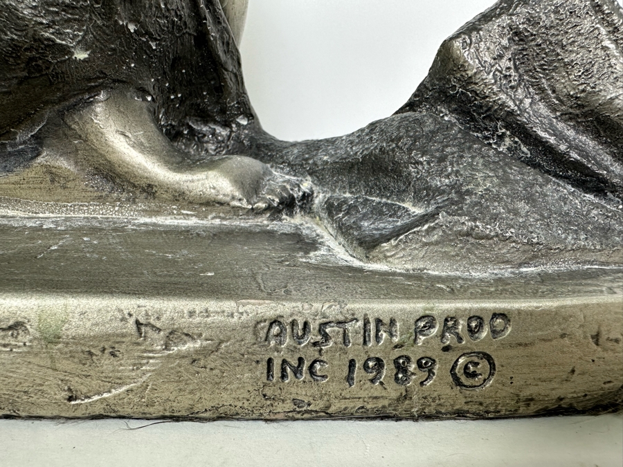 Vintage 1989 Austin Productions Art Deco Woman Sculpture By Alexander Danel 18W X 7D X 16H [Photo 8]