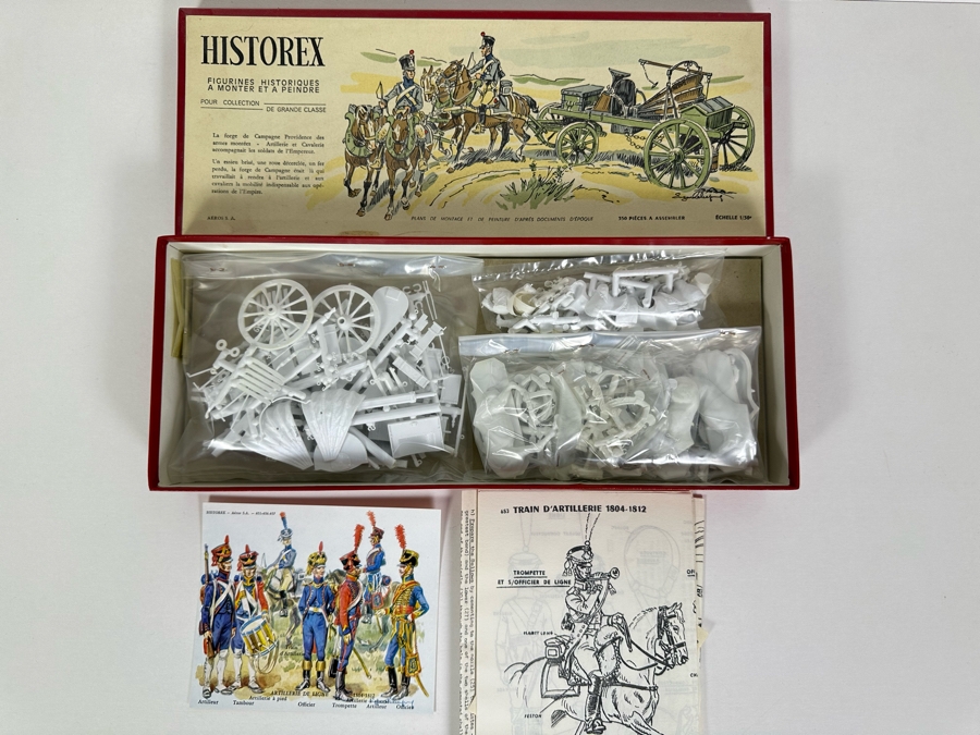 Historex New Old Stock Miniature Military Figurines Model Kit Artillerie De Ligne 1804-1812 Unassembled With Box [Photo 2]