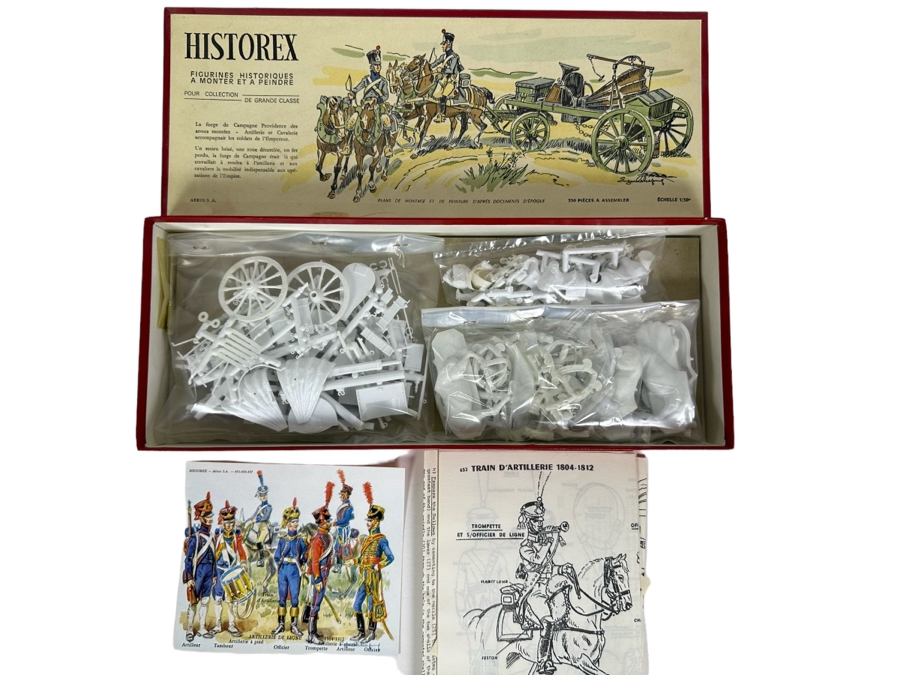 Historex New Old Stock Miniature Military Figurines Model Kit Artillerie De Ligne 1804-1812 Unassembled With Box [Photo 1]