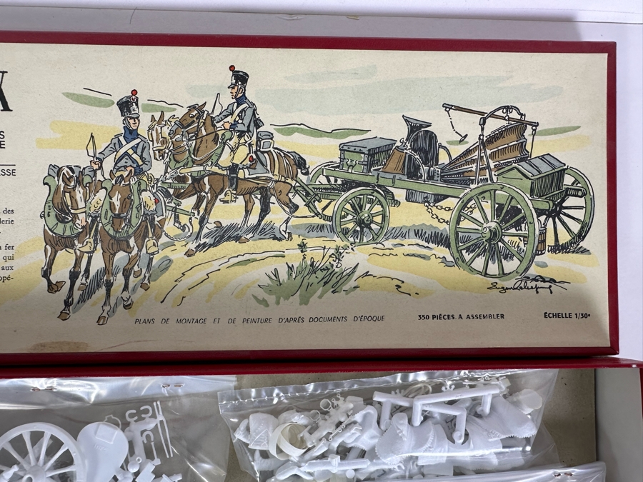 Historex New Old Stock Miniature Military Figurines Model Kit Artillerie De Ligne 1804-1812 Unassembled With Box [Photo 4]