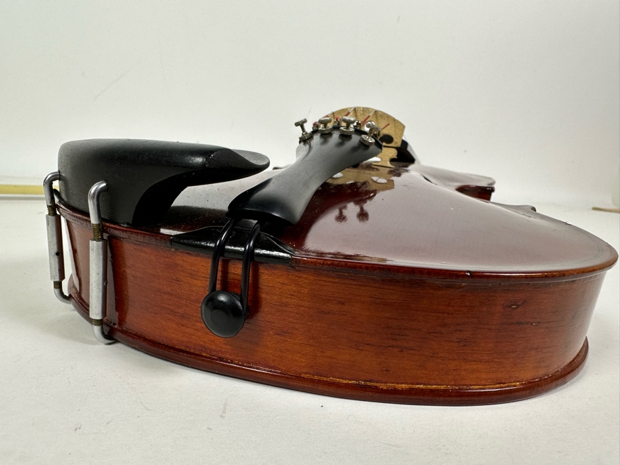 Wooden Violin Of Unknown Make 23L X 8.5W With Glasser Bow 29.5L And Case [Photo 16]