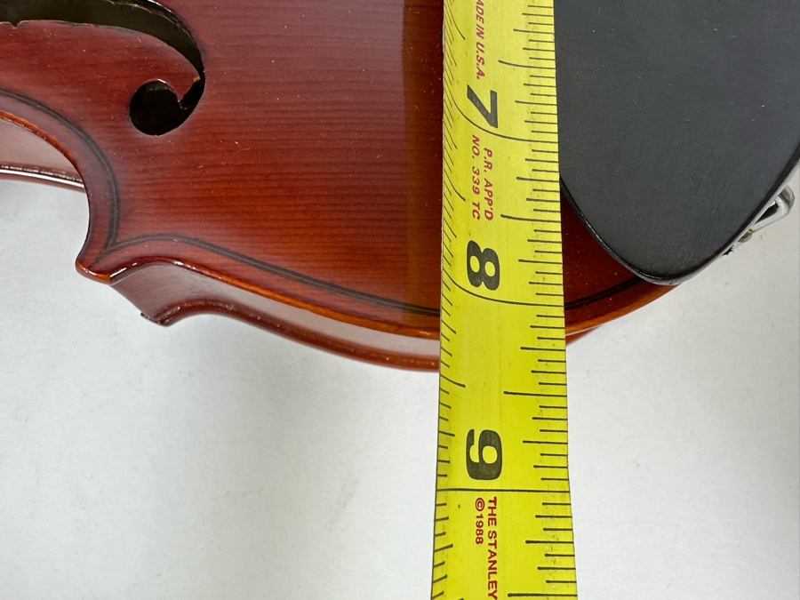 Wooden Violin Of Unknown Make 23L X 8.5W With Glasser Bow 29.5L And Case [Photo 24]