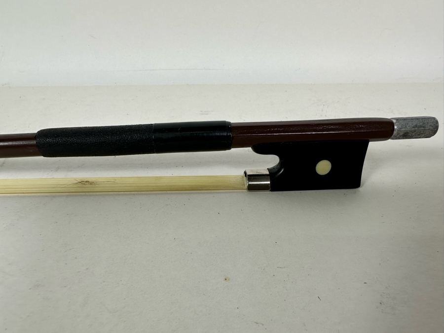 Wooden Violin Of Unknown Make 23L X 8.5W With Glasser Bow 29.5L And Case [Photo 18]