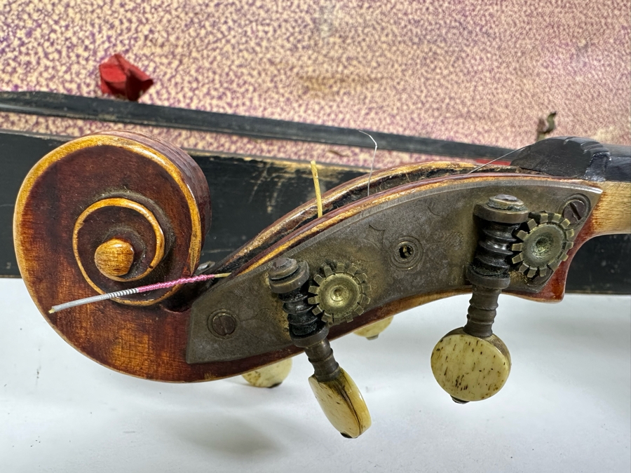 Jacobus Stainer In Ablam Prope Oenipontum 1736 Wooden Violin 24L X 8W With Bow 29L And Wooden Case [Photo 45]