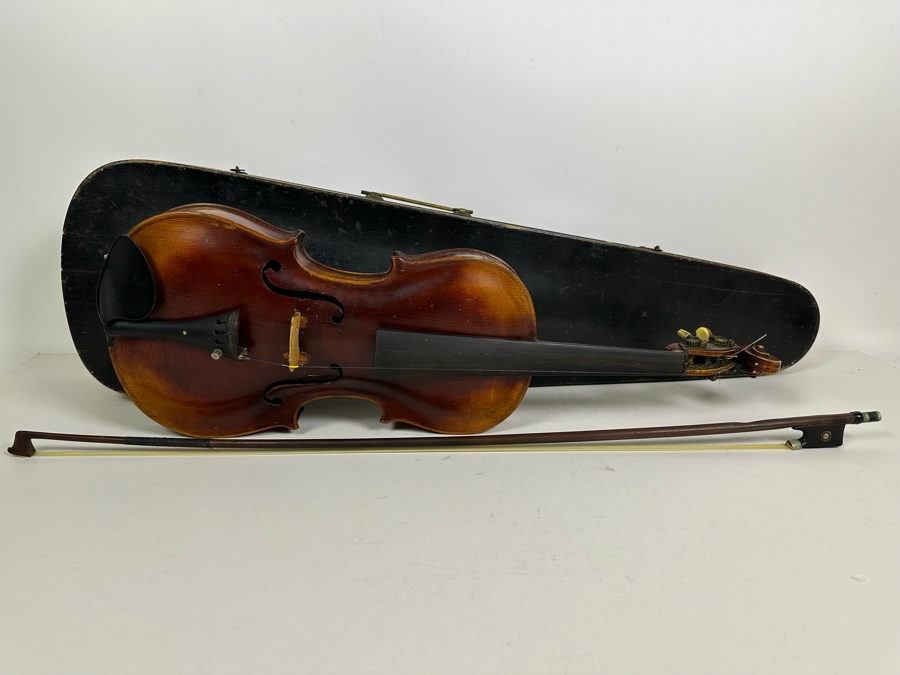 Jacobus Stainer In Ablam Prope Oenipontum 1736 Wooden Violin 24L X 8W With Bow 29L And Wooden Case [Photo 6]