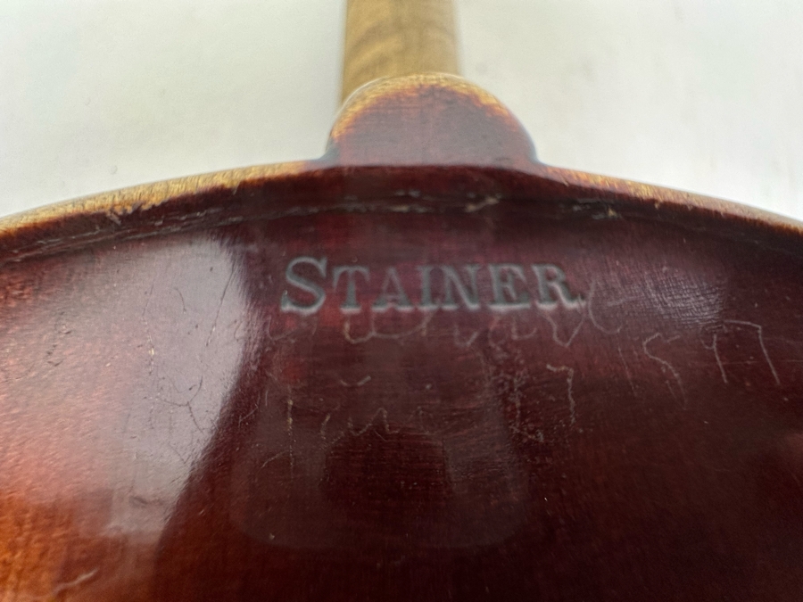Jacobus Stainer In Ablam Prope Oenipontum 1736 Wooden Violin 24L X 8W With Bow 29L And Wooden Case [Photo 26]