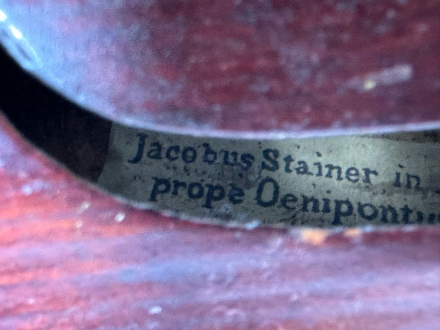 Jacobus Stainer In Ablam Prope Oenipontum 1736 Wooden Violin 24L X 8W With Bow 29L And Wooden Case [Photo 3]