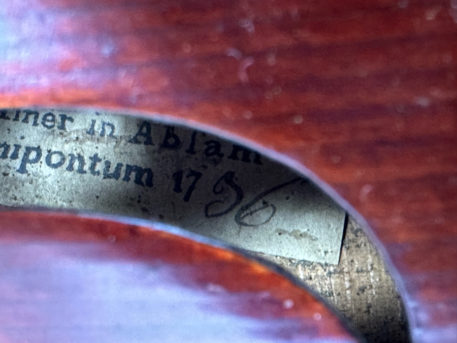 Jacobus Stainer In Ablam Prope Oenipontum 1736 Wooden Violin 24L X 8W With Bow 29L And Wooden Case [Photo 55]