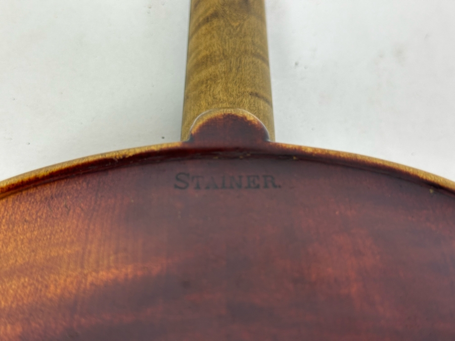 Jacobus Stainer In Ablam Prope Oenipontum 1736 Wooden Violin 24L X 8W With Bow 29L And Wooden Case [Photo 25]