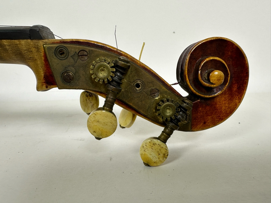 Jacobus Stainer In Ablam Prope Oenipontum 1736 Wooden Violin 24L X 8W With Bow 29L And Wooden Case [Photo 16]